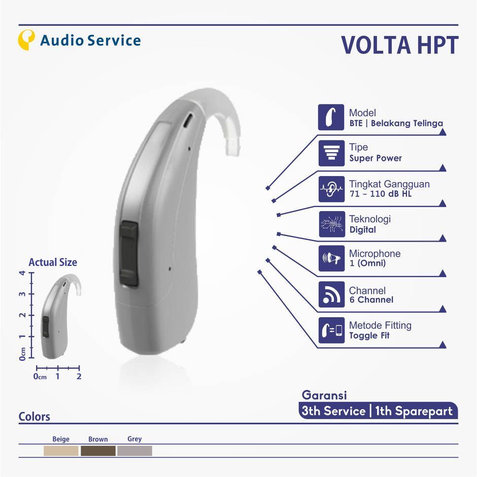 Volta HPT Alat Bantu Dengar dari Jerman